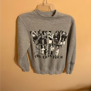 Taylor Swift The Eras Tour gray crewneck sweatshirt